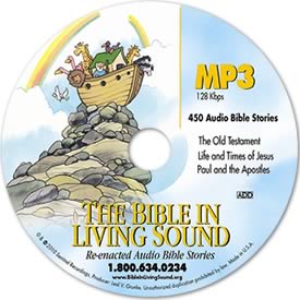 DVD with Bible Stories in MP3 format