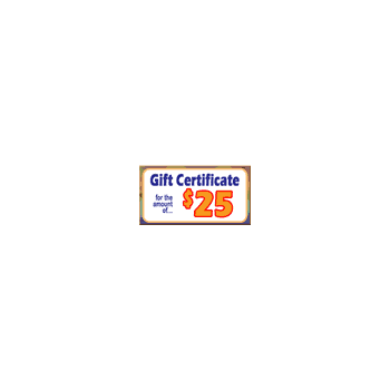 Gift Certificate $25 - Click Image to Close